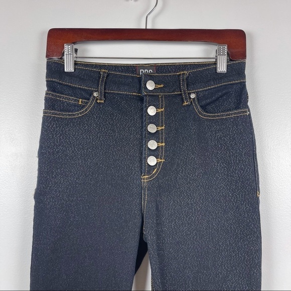BDG Glitter Button Fly High Waisted Skinny Jeans Women’s Size 27 - Picture 4 of 10